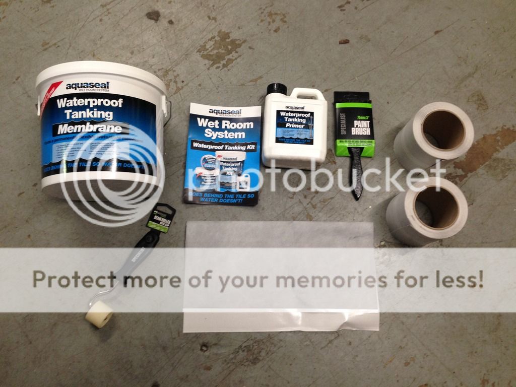 EVERBUILD AQUASEAL TANKING WET SHOWER BATH ROOM WATERPROOF KIT Standard